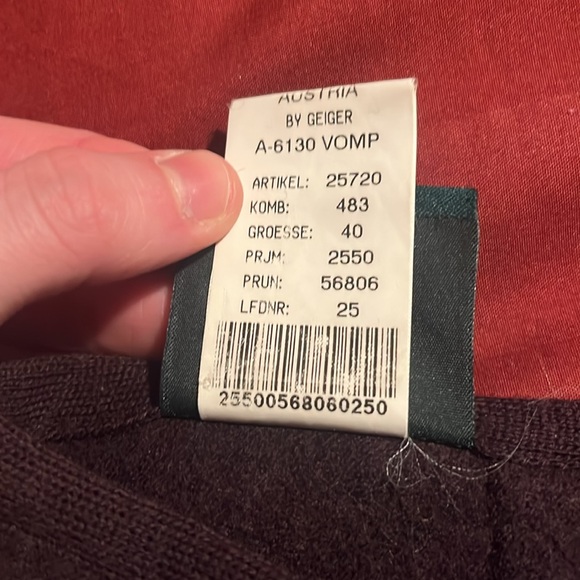 Burgundy Geiger Long Skirt - Picture 5 of 7